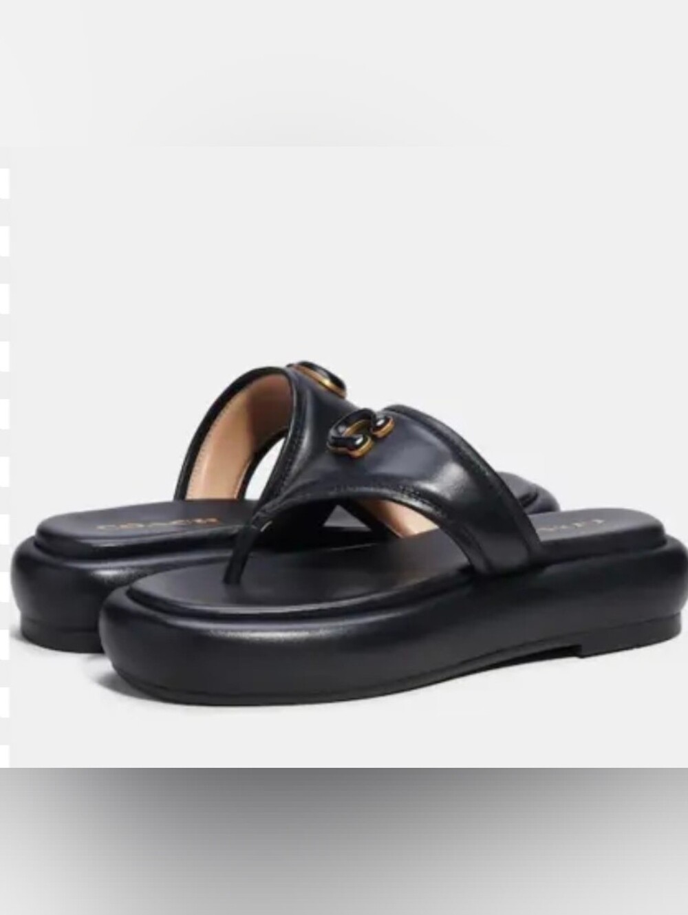 NIB Coach Sylvie Bubble Flatform Thong Sandals - Picture 3 of 10